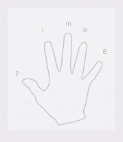 Правая рука (обозначения пальцев)