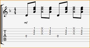 еду гитарный бой куплет