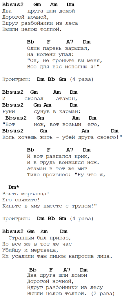 Друг нурминский аккорды. Аккорды песен. Король и Шут аккорды для гитары. Тексты песен с аккордами. Два друга и разбойники Король и Шут аккорды.