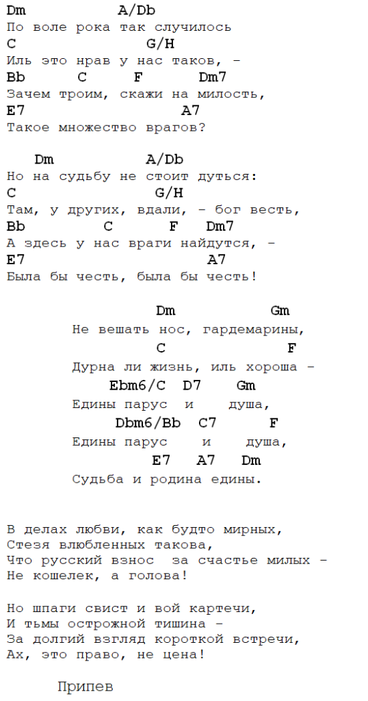 Разлука аккорды. Не вешать нос Гардемарины текст песни. Песня не вешать нос Гардемарины текст песни. Песня Гардемарины текст. Текст песни Гардемарины вперед не вешать нос Гардемарины.