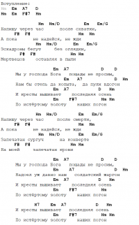 нервы аккорды 8 марта