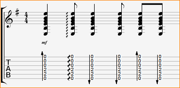 гитарный бой Come as you are